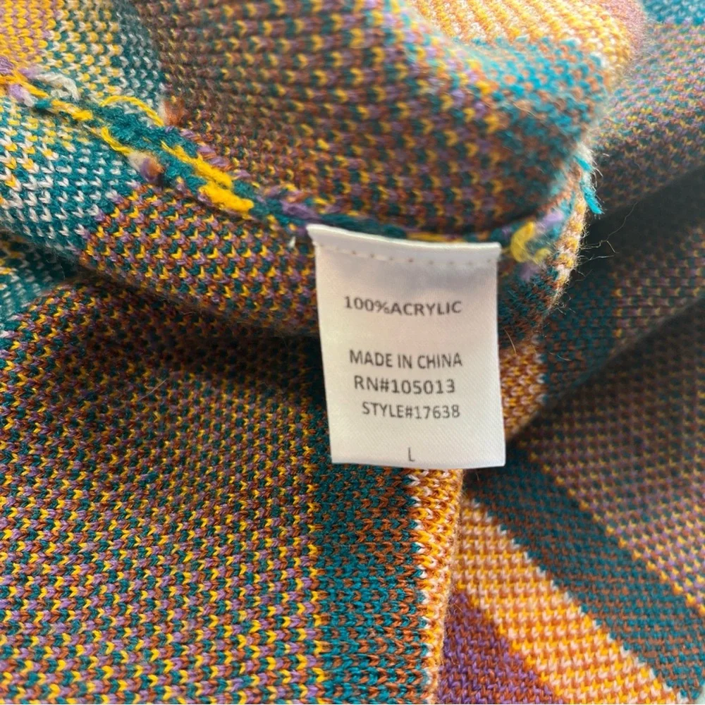 Savanna Jane Multicolor Patterned Cardigan - Picture 5 of 6